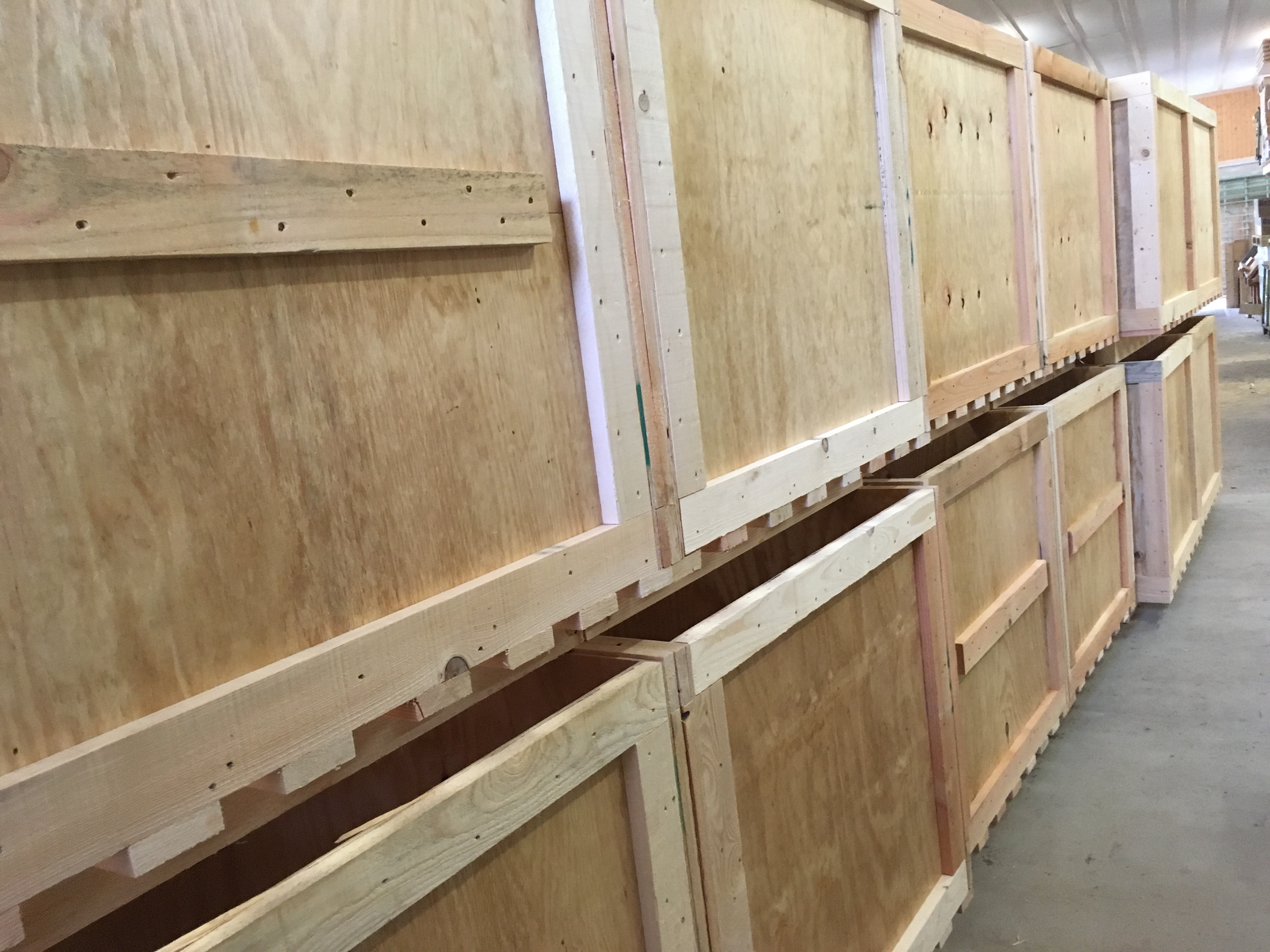 Transportkisten aus Sperrholz Seekiefer